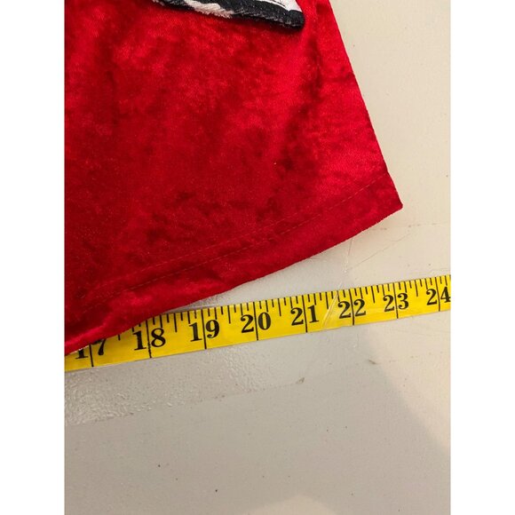 California Costumes Pimp Red Velvet Zebra Flared Pants Adult Large - Picture 15 of 16